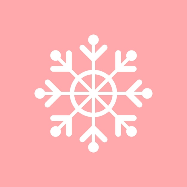 Abstract realistic winter christmas snowflake icon Vector