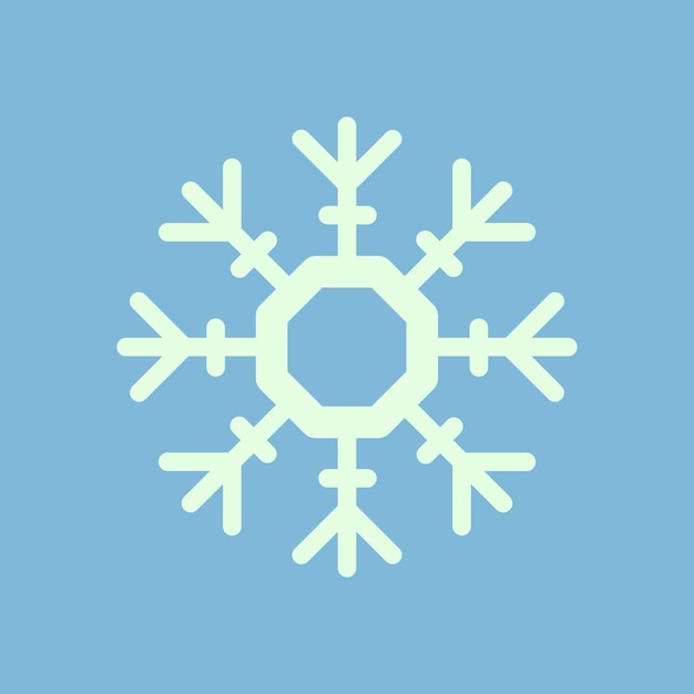 Abstract realistic winter christmas snowflake icon Vector