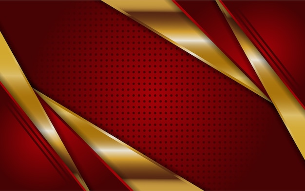 Abstract red background with gold line