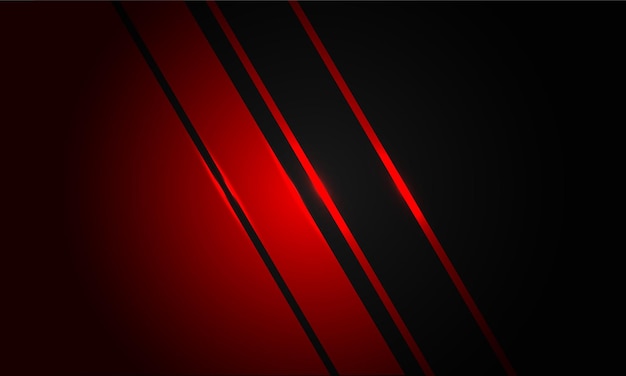 Abstract red black line slash dynamic geometric design modern luxury futuristic background vector