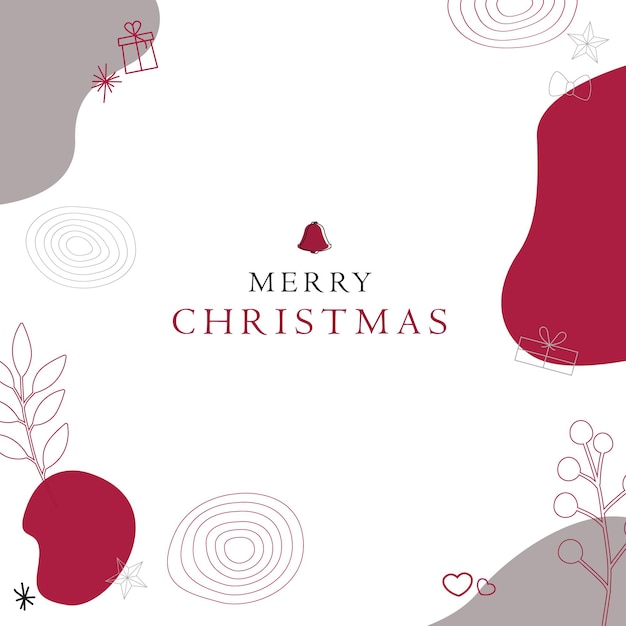 Abstract Red Christmas Background vector