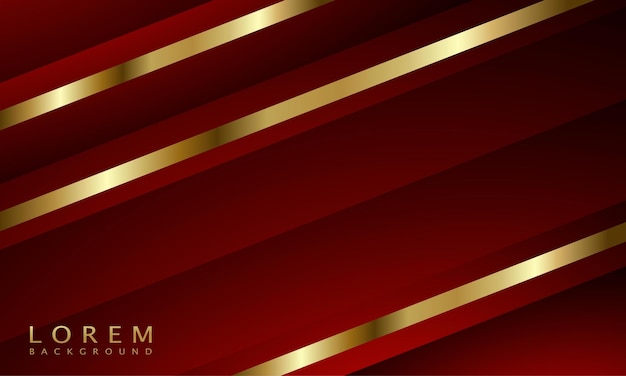 Abstract red and gold luxury background