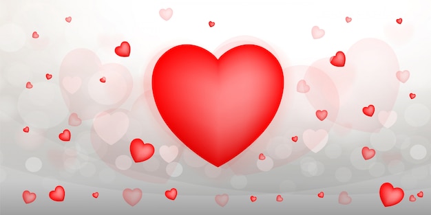 Abstract red heart background.