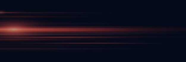 Vector abstract red lines light stripes with effect