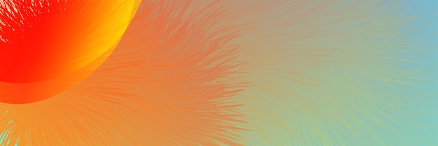 Abstract red orange blue cyan banner background