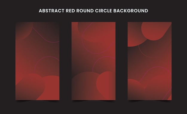 Abstract Red Round Circle Background Design