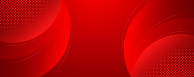 Abstract Red Simple Background With circles Lines