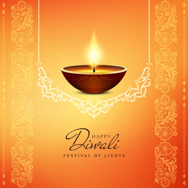 Abstract religious Happy Diwali background