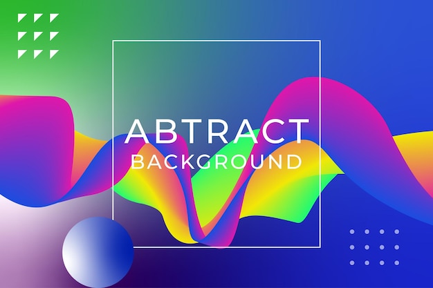 Abstract resonance gradation background Premium Vector