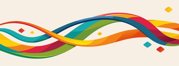 Abstract Ribbon Background Vector illusttration