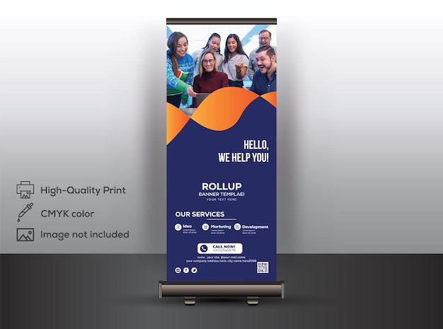 Abstract Rollup Banner Design Templates