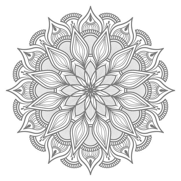 abstract round circle mandala illustration for decoration