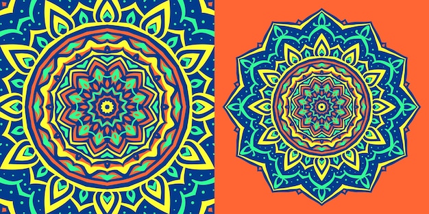 abstract round mandala traditional texture design vintage background for web or print vector element