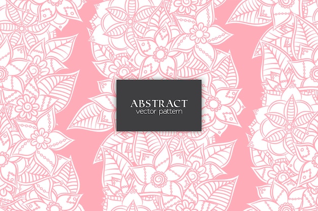 Abstract Seamless Floral Pattern in vector