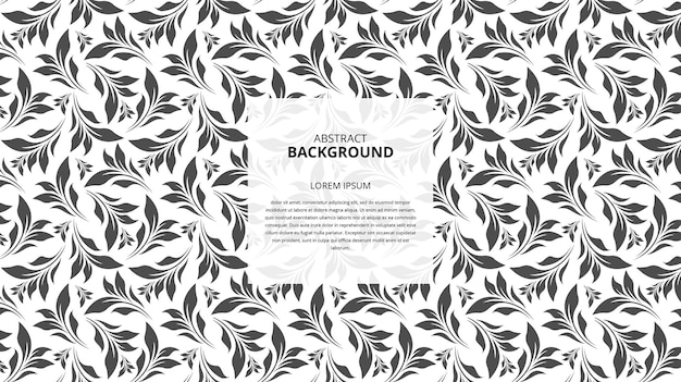 Abstract seamless floral  shapes pattern