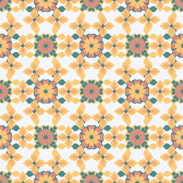 Abstract seamless flower pattern Repeat pattern