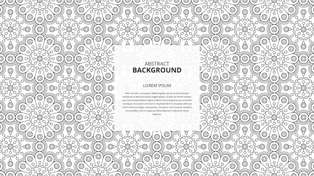 Abstract seamless geometric floral  shapes pattern