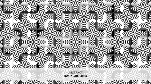 Abstract seamless geometric shape lines pattern