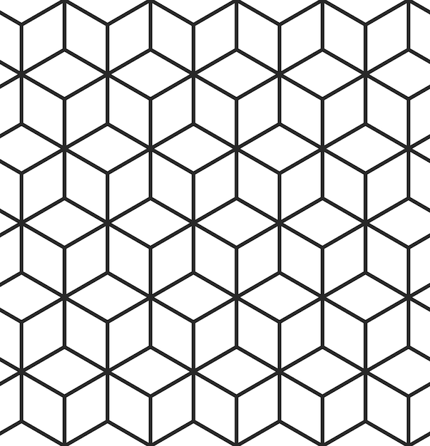 Abstract seamless hexagon pattern Vector illustration