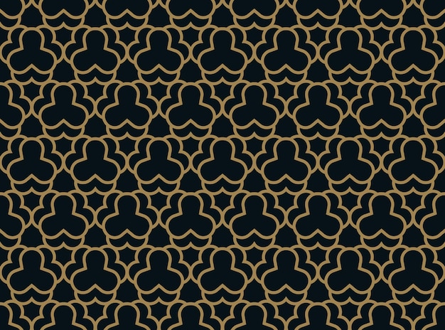 Abstract seamless ornament lines pattern vector illustration