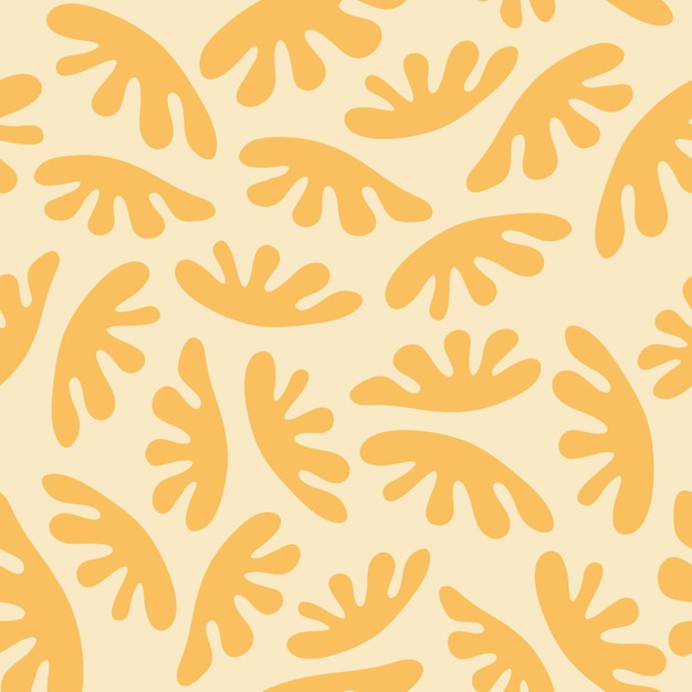 Abstract seamless pattern Simple organic shapes