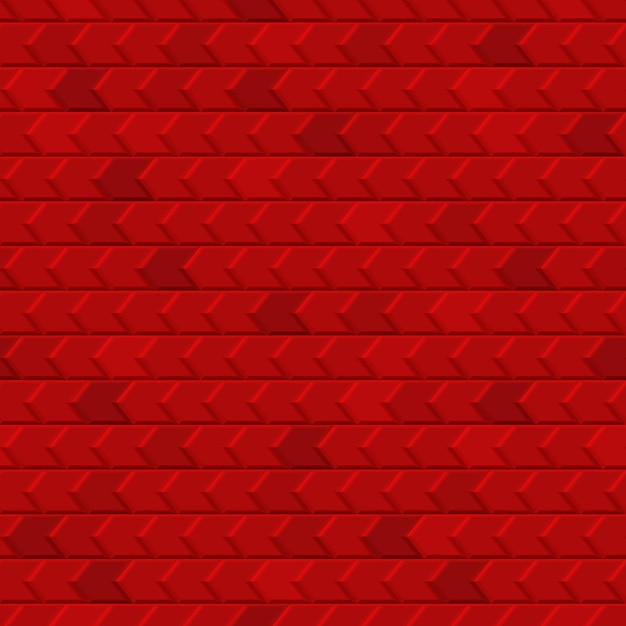 Abstract seamless pattern of tiles fitted to each other, in red colors