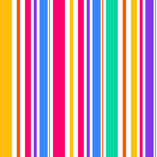 Abstract seamless rainbow color stripes. line background