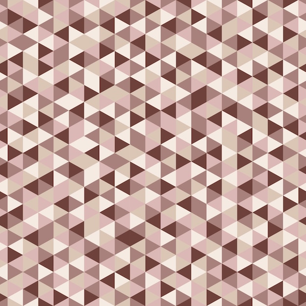 Abstract seamless triangle pattern Beige geometric endless mosaic texture