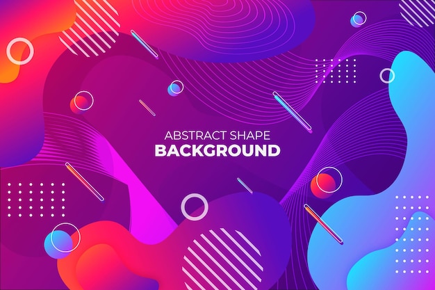 Abstract Shape Colorful Background