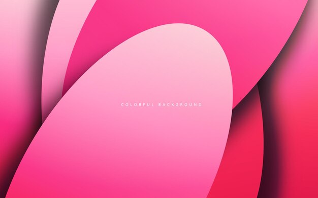 Abstract shape papercut beauty pink colors background