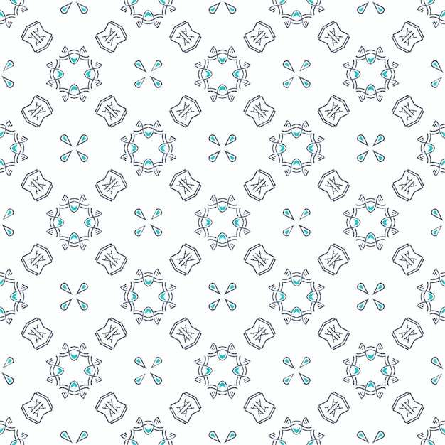 Abstract shape seamless, ornament pattern ready to print