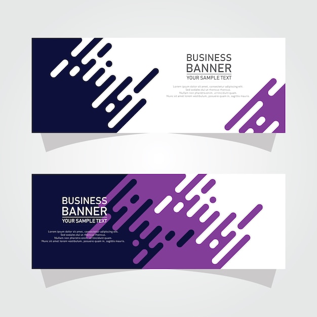 Abstract shapes business banners