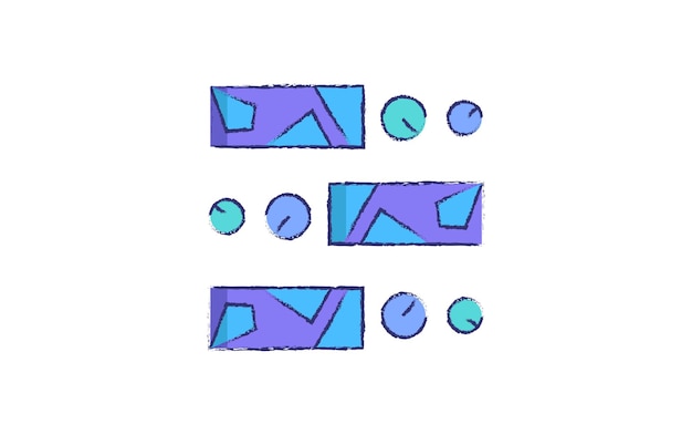 Abstract Shapes hand drawn illustration