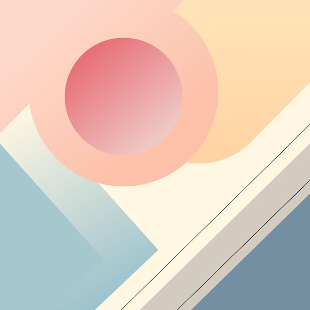 Abstract Shapes With Simple Gradient Colors