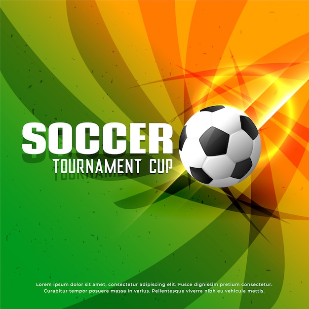 abstract shiny soccer championship tournament background