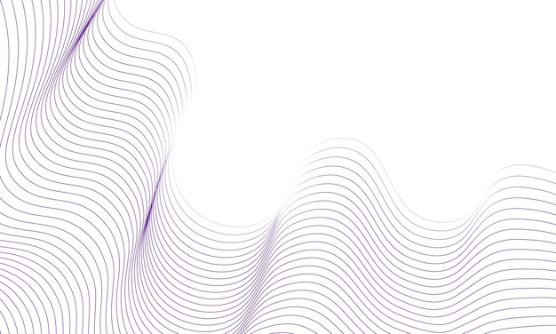 Abstract simple purple wavy lines. New way of your design.