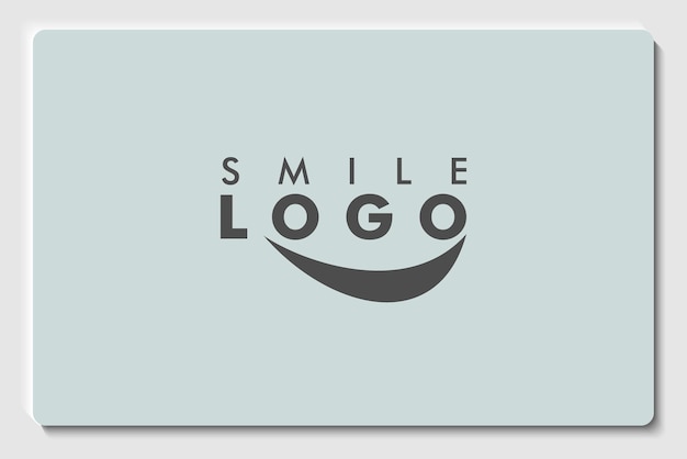 Abstract Smile Swoosh Icon Vector Logo Template Illustration Design