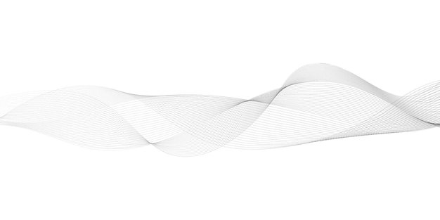 abstract smooth flowing lines vector wave background