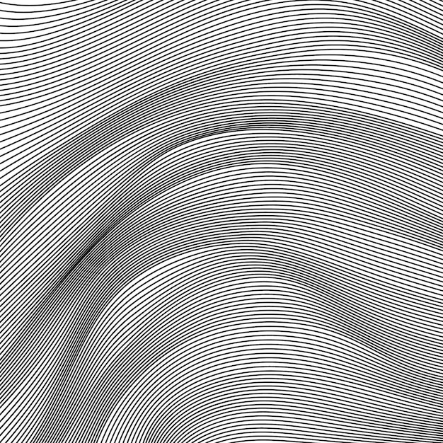 abstract smooth waves background. black and white wavy stripes background