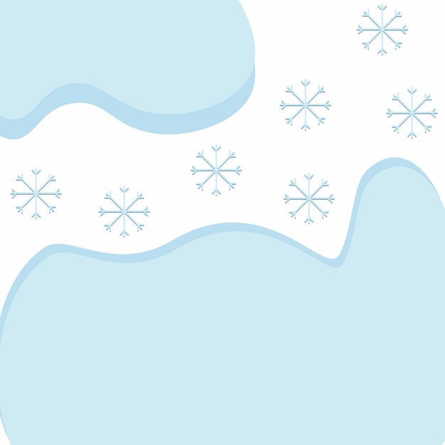 Abstract snowflake background texture with abstract spots in paper card style in trendy winter hues