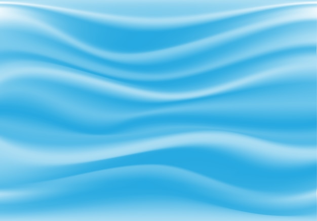 Abstract soft blue fabric satin wave luxury background.