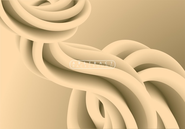 Abstract soft brown background. Fluid shapes composition. Cool background design for posters. Vector