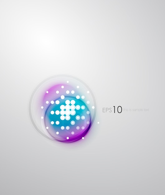 Abstract sparkling blurred shape background