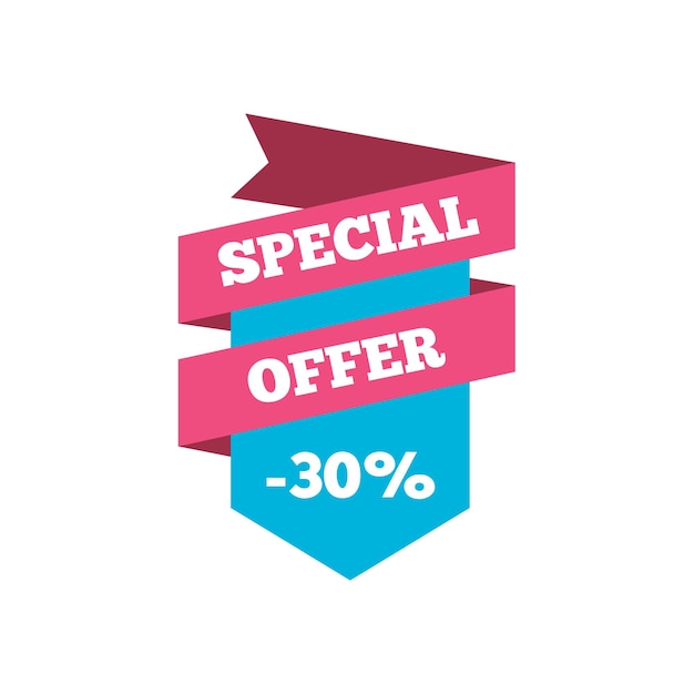 Abstract special offer banner template