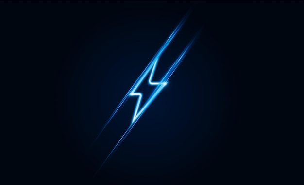 Abstract speed Lightning bolt out technology background Hitech communication concept innovation background vector design