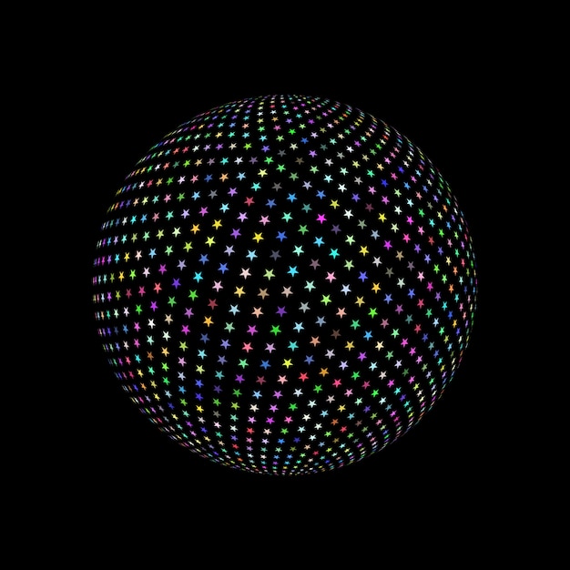 Vector abstract sphere element