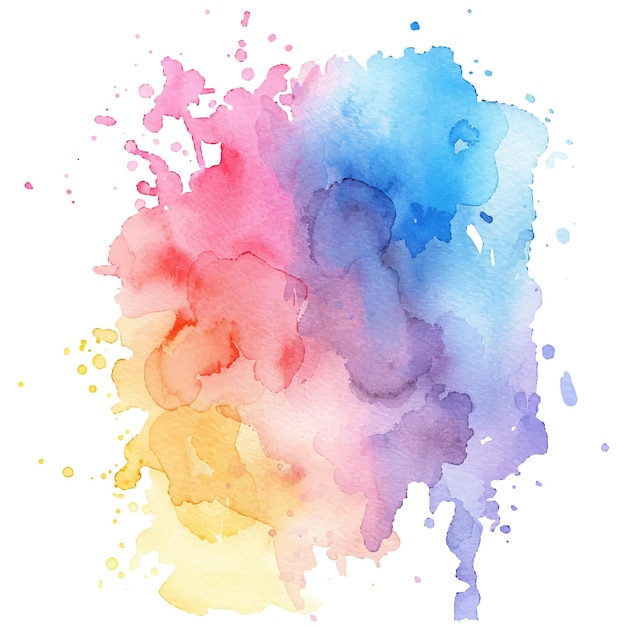 abstract splashes painting watercolour vector illustration for background