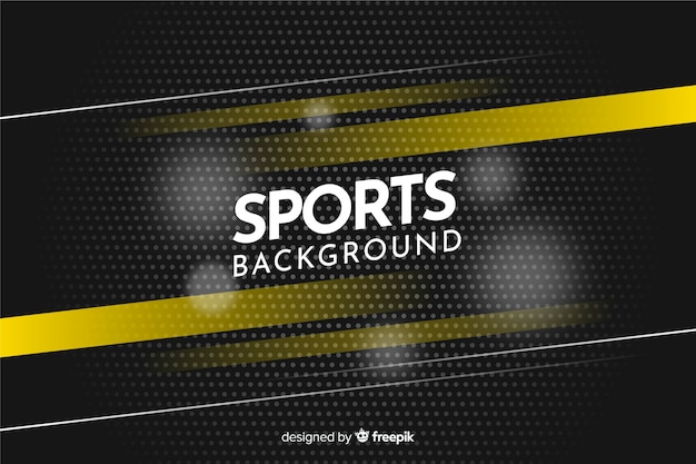 Abstract sport background with yellow stripes