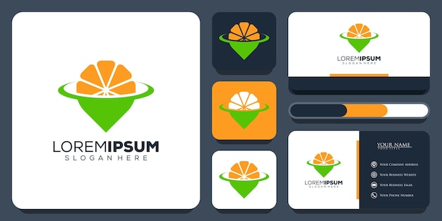 Abstract spot fruit logo design