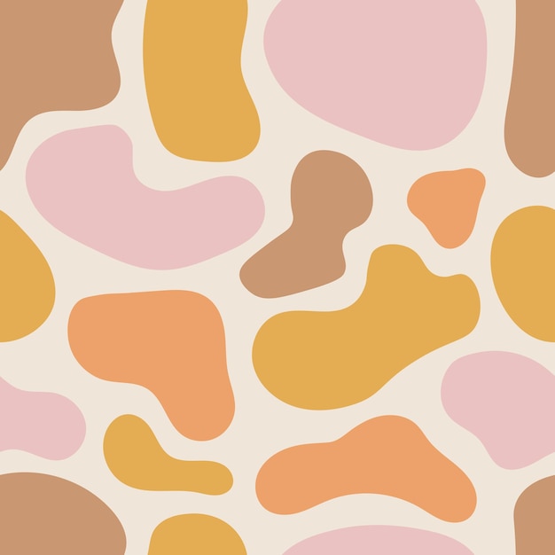 Abstract spotted seamless pattern